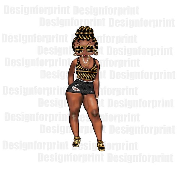 African Betty Png, Diva Betty Png, Nubian Betty, Sublimation, Trending, DTG, instant Download, Office Decor