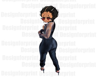 Black Betty , Classy Betty Diva, Design for Print, Sublimation, Trending, Wall Decor, Instant Download, DTF