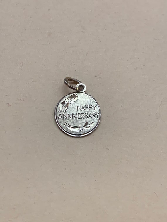 Vintage Sterling Silver Beau Happy Anniversary Pe… - image 1