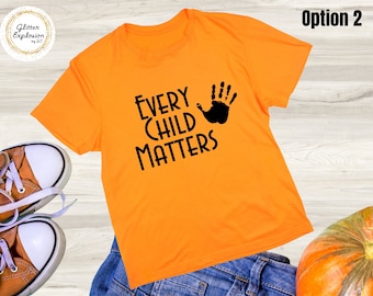 PORTION DONATED Every Child Matters Shirt, Spirit Day, Back to School, Orange, Kindness, Feather, Children, Kids T-Shirt, Custom Personalize