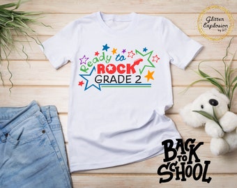 Ready to Rock School | Custom Kids Shirts, Students, Back to School, Students, Teacher, Kids Outfits