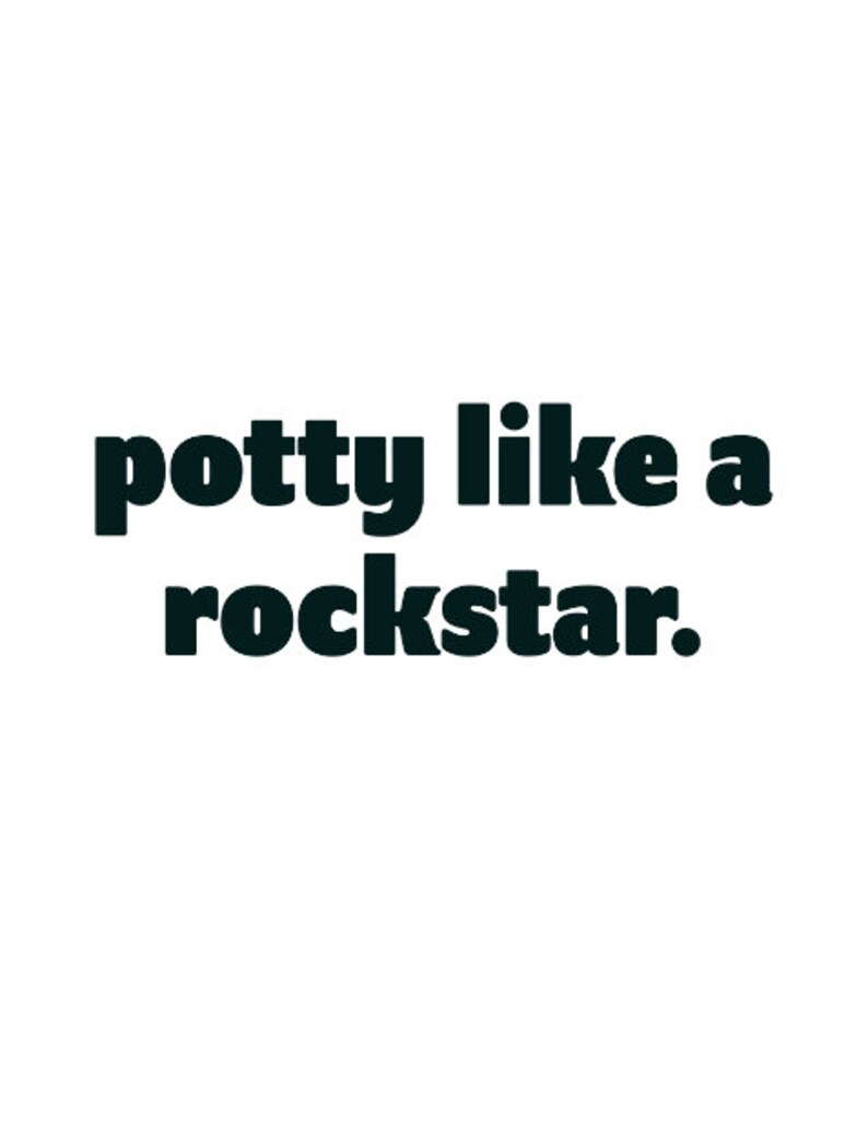 Potty Like a Rockstar Digital Download - Etsy