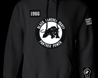 Felpa Con Cappuccio Uomo Pantera Nera - Stampa Grafica 3D, Leggera, Morbida, Taglie M-2XL