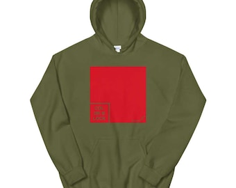 Red ColorBlock Hoodie