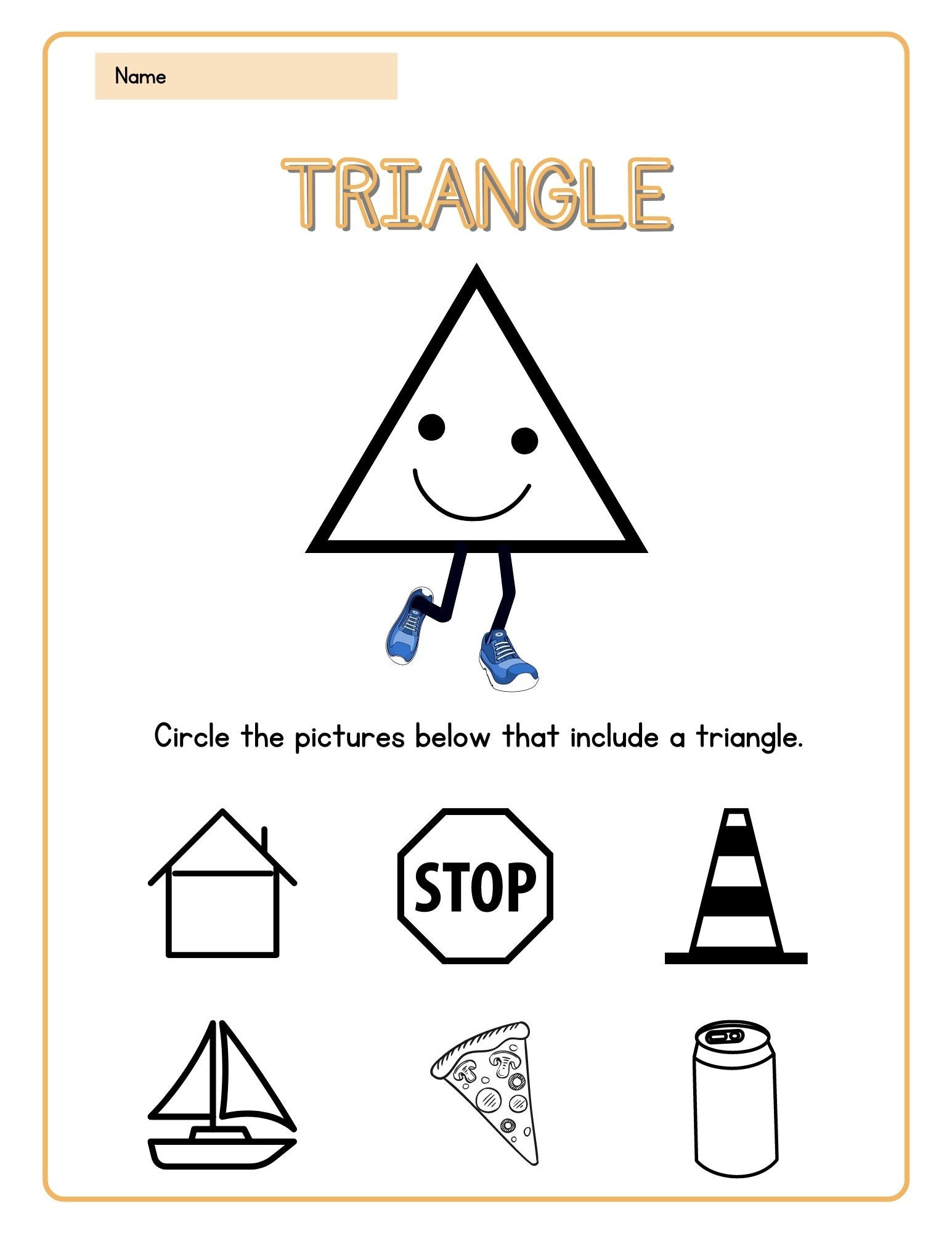 shapes worksheets etsy