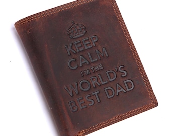 Genuine Leather Bifold Wallet – Slim Minimalist Men's Gift