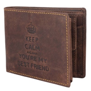 Genuine Leather Wallet for Men – Classic Bifold Wallet, Leather Wallet Gift, Men’s Wallet, Engraved Wallet For Men, Brown Leather Wallet