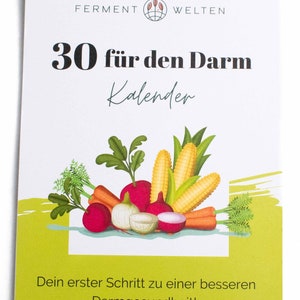 Il modo più veloce per avere un intestino leggero: semplice e motivante, calendario dell'intestino; Carta riciclata al 100% + stampa a impatto climatico zero