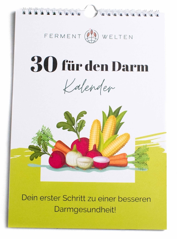 Dein schnellster Weg zum leichten Darm - einfach + motivierend, Darm-Kalender; 100% Recyclingpapier + klimaneutral gedruckt