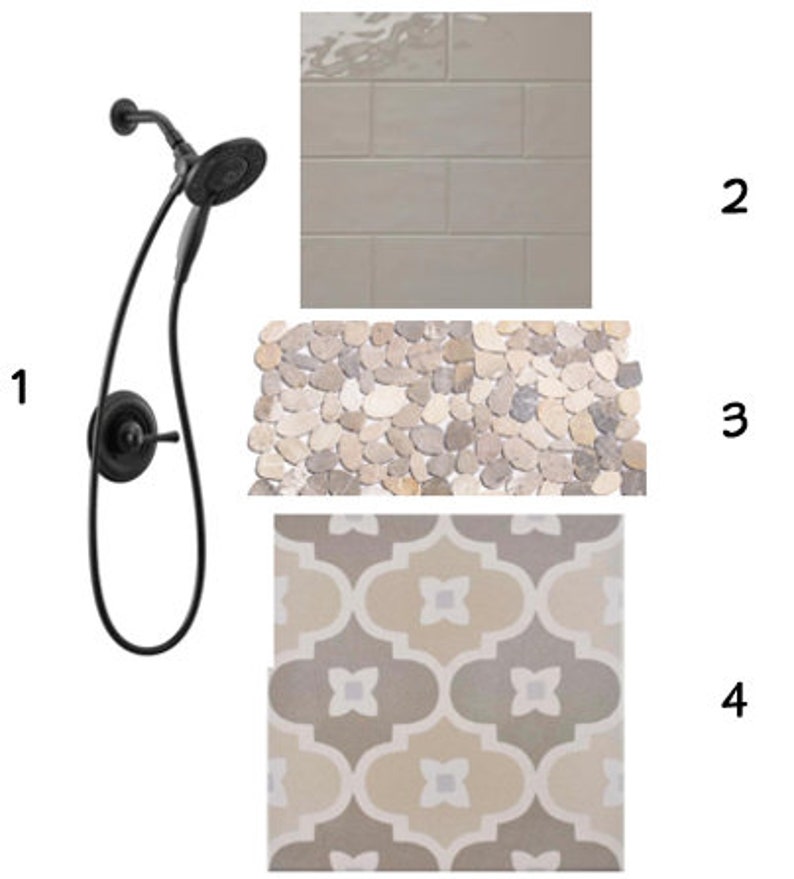 Bathroom Finishes and Fixtures Neutral Palette Bathroom Etsy