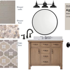 Bathroom Finishes and Fixtures - Neutral Palette - Bathroom Remodel - Designer Picks