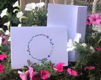 Aesthetic White Floral Birthday Card That Comes With An Envelope; A2 Cards (4.25' by 5.5') Perfect For Any Occasion And Any Person!