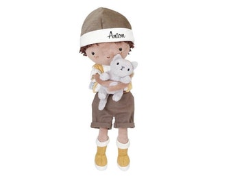 Puppe Jake - Little Dutch Kuschelpuppe Weihnachten, Geschenk, Personalisiert, Mit Name ,Stoffpuppe