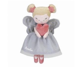 Fay – el hada del amor - Pequeña muñeca de peluche holandesa, Navidad, muñeca, bricolaje, personalizada, con nombre