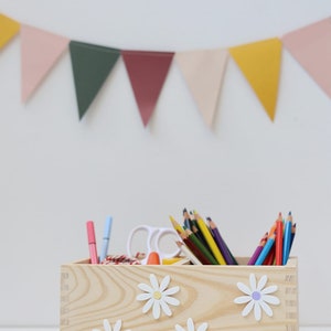 Stiftehalter Schreibtisch Organizer Stiftebox verschiedene Varianten personalisiert , Schulkind 2023 , DIY Blumen