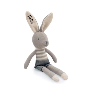 Peluche Lapin Joey 50 cm Cadeau de Pâques DIY Cadeau de Pâques surprise Lapin de Pâques nom personnalisé peluche