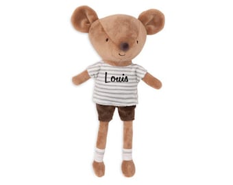 Cuddly toy mouse Jackie - Jollein doll fairy cuddly doll gift cuddly DIY personalize with name