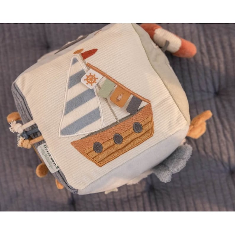 Piccolo cubo di apprendimento olandese Morbido regalo di Sailors Bay per Pasqua Regalo di Pasqua personalizzato fai-da-te Cubo per le sensazioni del bambino immagine 5