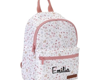 Sac à dos pour enfants Fleurs et papillons Little Dutch Sac à dos pour enfants personnalisé avec nom Kita Maternelle