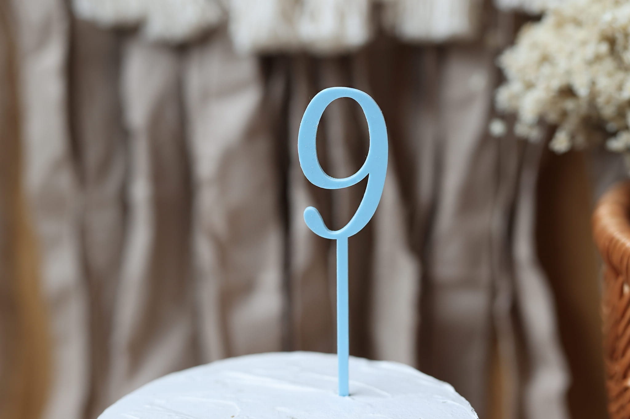 Acrylic Cake Topper Number - Single Cake Topper Cake Decoration DIY ...