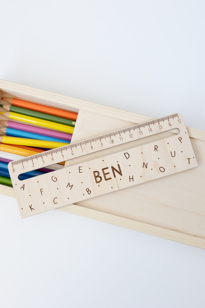 Lineal Lesehilfe personalisiert , Schulkind , Lesezeichen verschiedene Varianten Lineal DIY Buchstaben