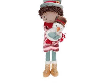Little Dutch Kuschelpuppe Weihnachten Jake 35cm , Personalisiert mit Namen Puppe, Geschenk