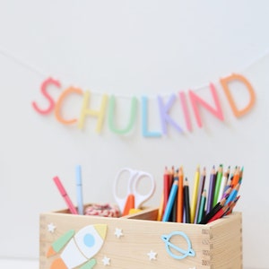 Stiftehalter Schreibtisch Organizer Stiftebox verschiedene Varianten personalisiert , Schulkind 2023 , DIY Rakete