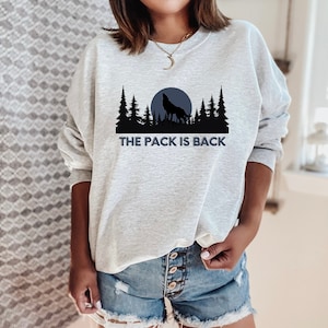 The Pack Is Back Sweatshirt, Teen Wolf Shirt, Teen Wolf: The Movie Merch, Scott Stiles Lydia Allison, Wolf, Gift For Her, Teen Wolf Fan Gift