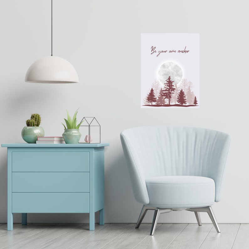 Teen Wolf high-quality poster inspired by the empowering quote Melissa McCall says to Scott McCall, “Be Your Own Anchor”. Beautiful wall art for Teen Wolf Room Decor. Perfect Christmas gift for a Scott McCall and Teen Wolf fan!