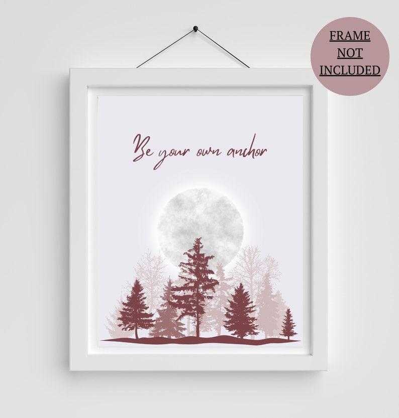 Teen Wolf high-quality poster inspired by the empowering quote Melissa McCall says to Scott McCall, “Be Your Own Anchor”. Beautiful wall art for Teen Wolf Room Decor. Perfect Christmas gift for a Scott McCall and Teen Wolf fan!