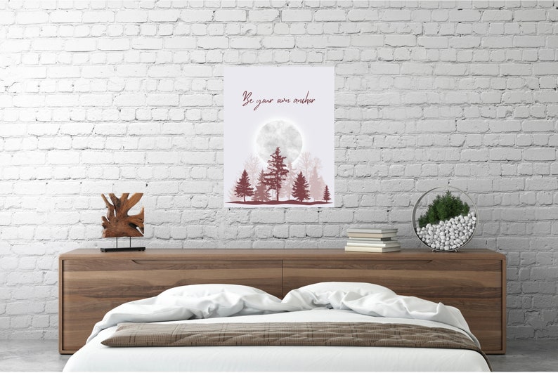 Teen Wolf high-quality poster inspired by the empowering quote Melissa McCall says to Scott McCall, “Be Your Own Anchor”. Beautiful wall art for Teen Wolf Room Decor. Perfect Christmas gift for a Scott McCall and Teen Wolf fan!