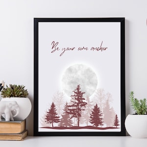 Teen Wolf Poster, “Be Your Own Anchor” Quote, Scott McCall, Allison Argent, Wall Art Room Decor, Gift For Teen Wolf Fan, Teen Wolf Merch