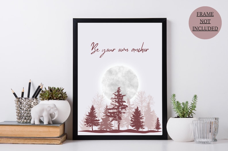 Teen Wolf high-quality poster inspired by the empowering quote Melissa McCall says to Scott McCall, “Be Your Own Anchor”. Beautiful wall art for Teen Wolf Room Decor. Perfect Christmas gift for a Scott McCall and Teen Wolf fan!