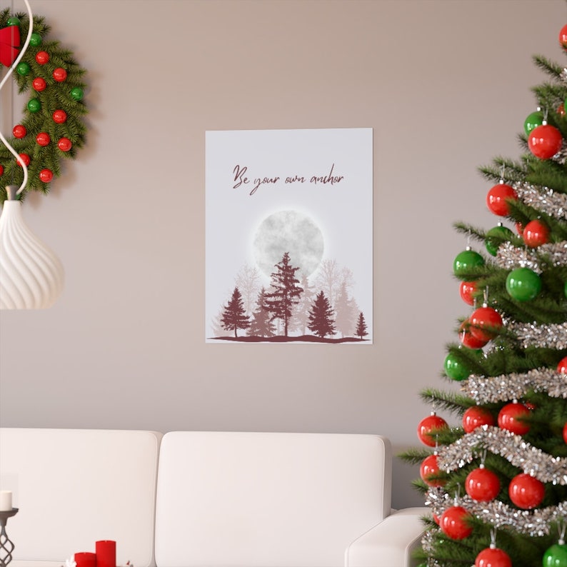 Teen Wolf high-quality poster inspired by the empowering quote Melissa McCall says to Scott McCall, “Be Your Own Anchor”. Beautiful wall art for Teen Wolf Room Decor. Perfect Christmas gift for a Scott McCall and Teen Wolf fan!