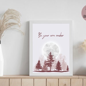 Teen Wolf high-quality poster inspired by the empowering quote Melissa McCall says to Scott McCall, “Be Your Own Anchor”. Beautiful wall art for Teen Wolf Room Decor. Perfect Christmas gift for a Scott McCall and Teen Wolf fan!