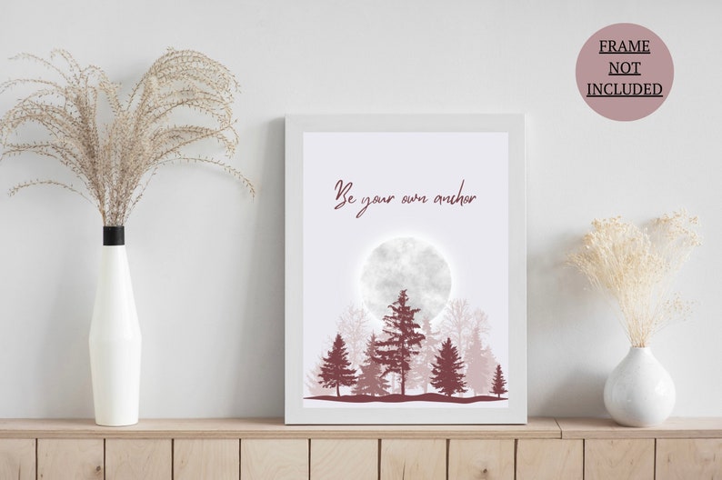 Teen Wolf high-quality poster inspired by the empowering quote Melissa McCall says to Scott McCall, “Be Your Own Anchor”. Beautiful wall art for Teen Wolf Room Decor. Perfect Christmas gift for a Scott McCall and Teen Wolf fan!