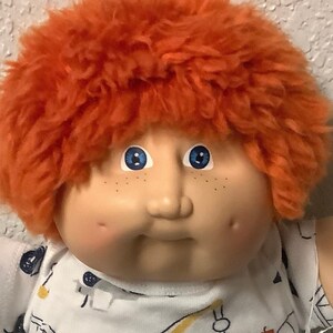 Red Fuzzy Hair Cabbage Patch Etsy