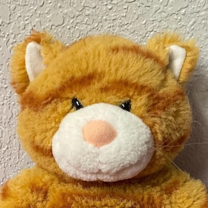 Build A Bear Plush Kitty Cat: Working Meow Sound, Brown Striped Stuffed Animal