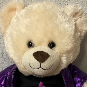 Build A Bear Cream Teddy Bear: Plush Stuffed Animal with Clothes