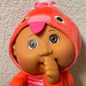 Cabbage Patch Kid Exotic Friends Rosalie Pink Flamingo Doll “Cutie” Brown Eyes Gifts For Girls Daughter Sister Friend Mom Her