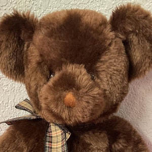 Vintage Russ Berrie Chocolate Teddy Bear: One-of-a-Kind Original Sample