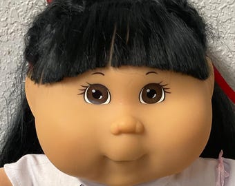 RARE Vintage Cabbage Patch Kid Girl Asian TRU First Edition K-2 2001 Black Hair Brown Eyes 20 Inches Gifts For Mom Friends Sisters Girl Her