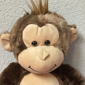 Build A Bear Brown Monkey Plush: BAB Stuffed Animal Toy