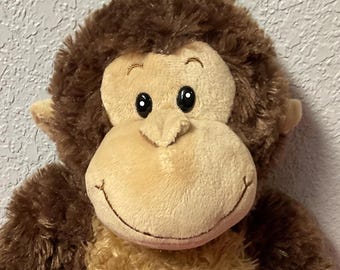 Restored Plush Brown & Tan Monkey by NAPCO Stuffed Animals Plush Toys Monkey plushies Gifts For Girls Boys Mom Dad Son Daughter Sister