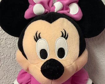 Disney's Minnie Mouse Plush: Pink Polka Dot Dress, Collectible Stuffed Animal