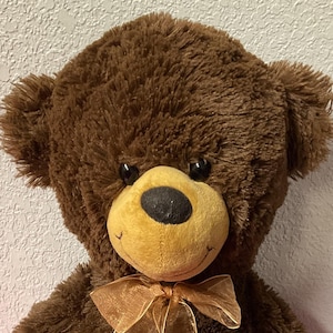 Vintage Dan Dee Brown Plush Teddy Bear: Collectible Stuffed Animal