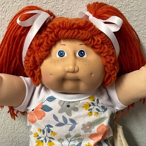 First Edition Vintage Cabbage Patch Kid Girl Red Hair Blue Eyes First Edition Vintage Cabbage Patch Kid Girl Red Hair Blue Eyes
