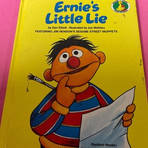 Vintage Ernie&#39;s Little Lie Hardcover Book - 1983 Sesame Street Collectible