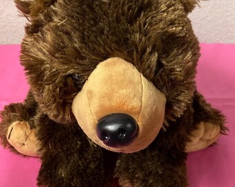 Vintage Wild Republic Grizzly Bear Plush (12 Inch) - No Hang