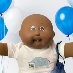 RARE Vintage Cabbage Patch Kid African American Bald Boy Brown Eyes Head Mold #5 1986 Collector’s Doll Gifts For Daughter Sister Wife Her